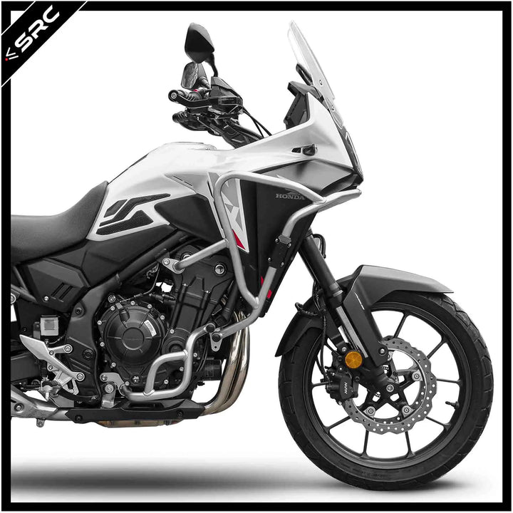 Fairing Guard+Engine Guard Set (Silver) by SRC (Thailand) for Honda NX500