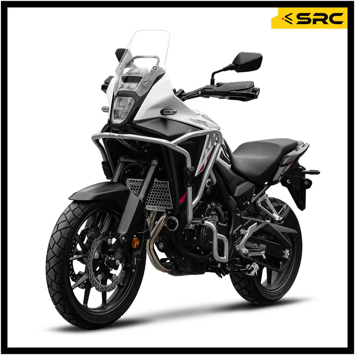 Fairing Guard+Engine Guard Set (Silver) by SRC (Thailand) for Honda NX500