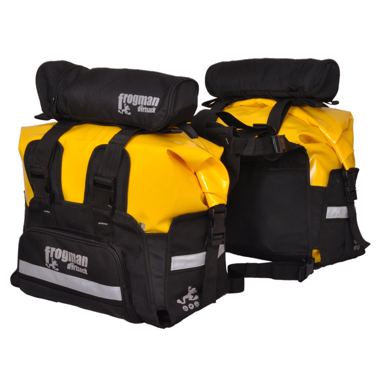 dirtsack saddle bag rain cover DIRTSACK- Frogman Saddle Bag- 56 Ltrs – Biker's Pad