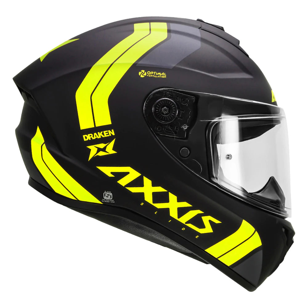 AXXIS- Draken S Slide (Matt) Motorcycle Helmet – Biker's Pad