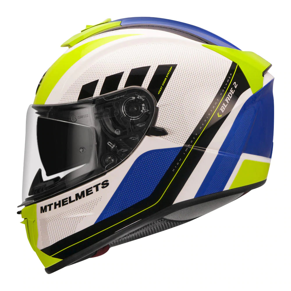 MT Blade 2SV Plus Gloss Motorcycle Helmet Biker s Pad