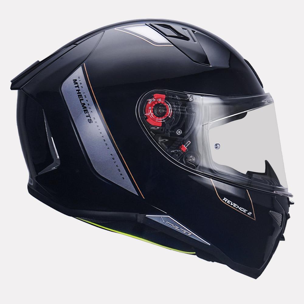 MT Revenge Solid (Gloss) Motorcycle Helmet – Biker's Pad