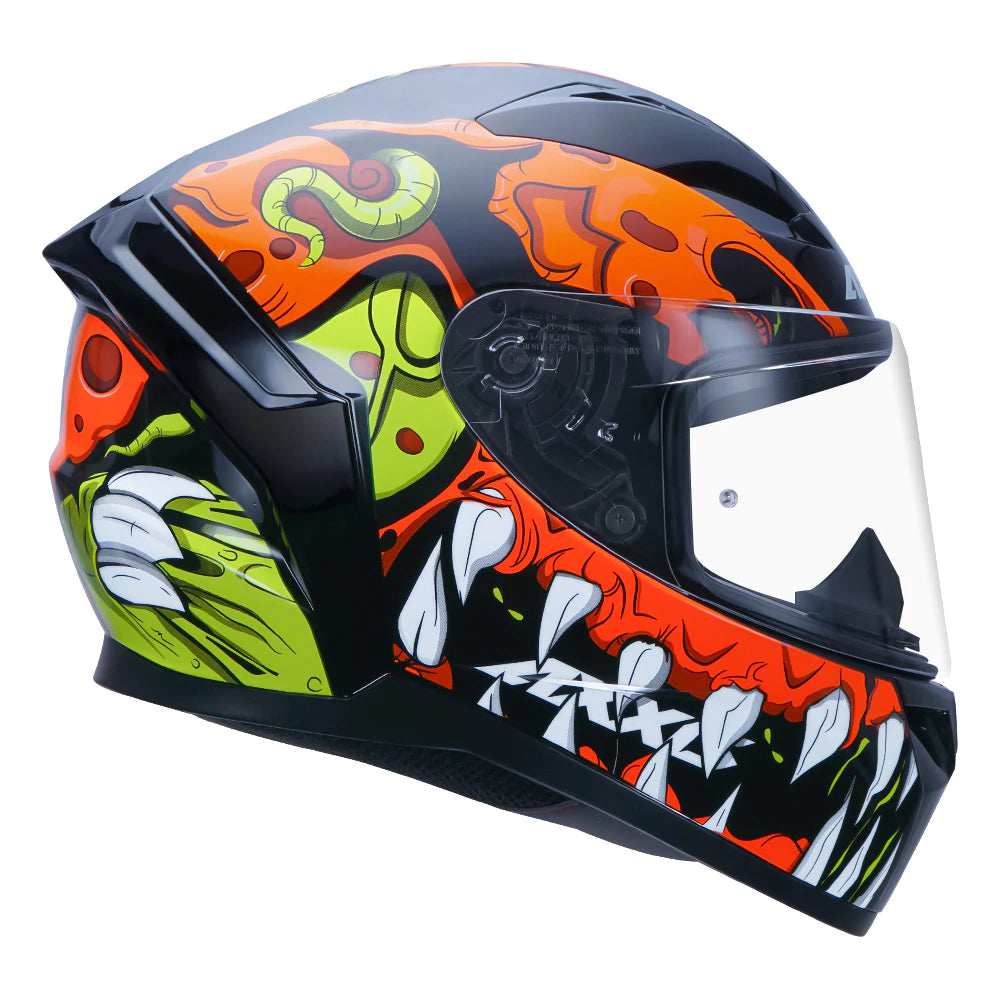 AXXIS- Segment Scratch (Gloss) Motorcycle Helmet – Biker's Pad