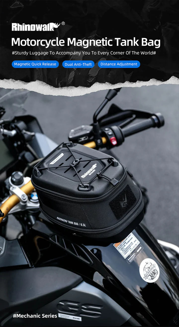 RhinoWalk Mechanic Series Magnetic Tank Bag -5.6L.