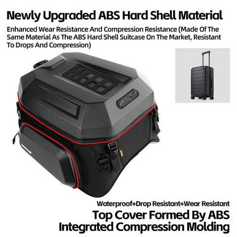 Rhinowalk Motorcycle Tail Bag Waterproof 23L-35L.