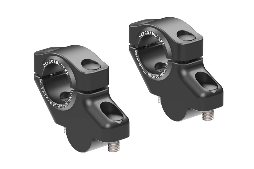 HANDLEBAR RISER - 30mm UP & 21mm PULL (4240-VF3021) by Hepco Becker