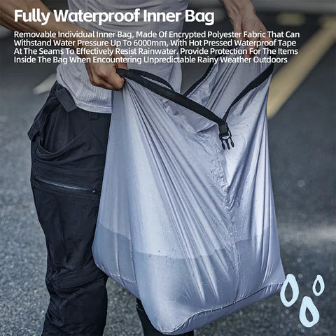 Rhinowalk Motorcycle Tail Bag Waterproof 23L-35L.