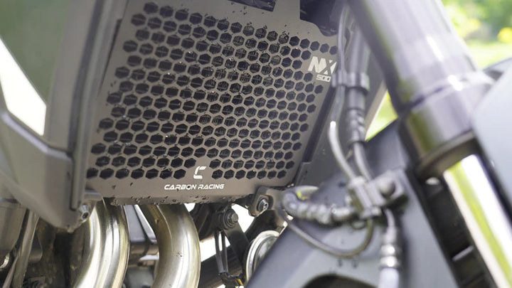 Aluminium Radiator Guard for Honda NX500 by Carbon Racing