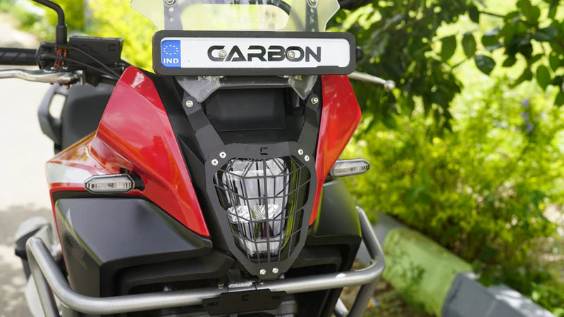 Headlight Grill (All Black) for Honda NX500 by Carbon Racing