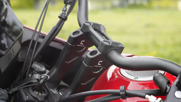 Pullback Handlebar Riser for Honda NX500 by Carbon Racing