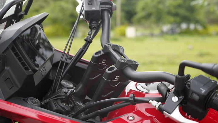 Pullback Handlebar Riser for Honda NX500 by Carbon Racing