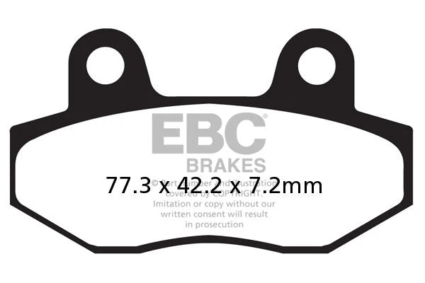 Brakes - FA086/2HH Fully Sintered - EBC (Rear)