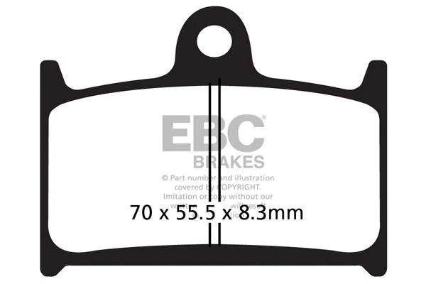 Brakes - FA236HH Fully Sintered - EBC (2 Set Front)