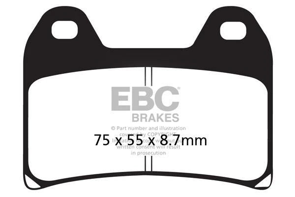 Brakes - FA244 Organic- EBC (1 Set Front)