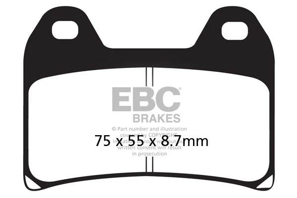Brakes - FA244HH Fully Sintered - EBC (2 Set Front)