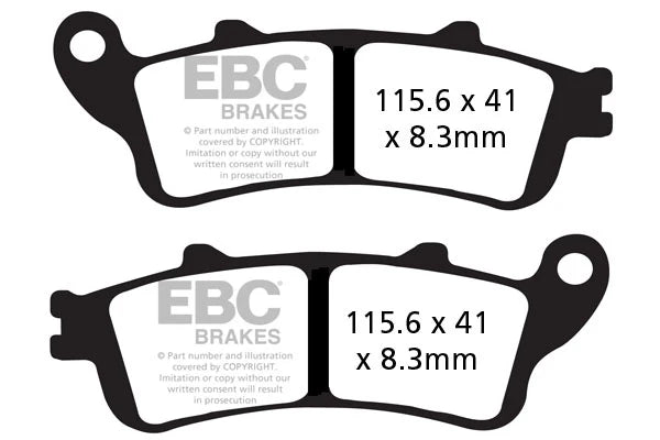 Brakes - FA261HH Fully Sintered - EBC (Front)