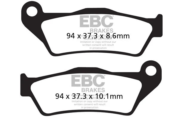 Brakes - FA363HH Fully Sintered (Rear) - EBC