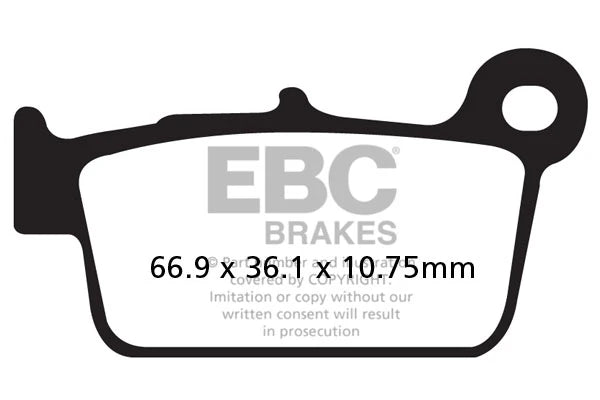 Brakes - MXS367 Motocross Race - EBC (Rear)
