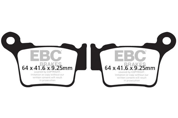 Brakes - MXS368 Motocross Race - EBC (Rear)