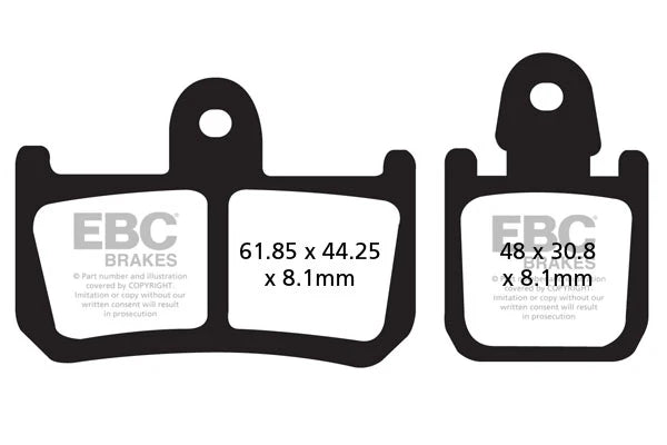 Brakes - FA442/4HH Fully Sintered - EBC (2 Set Front)