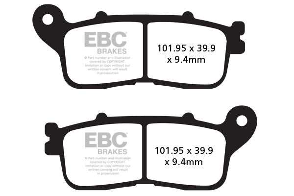Brakes - FA636HH Fully Sintered - EBC (Rear)