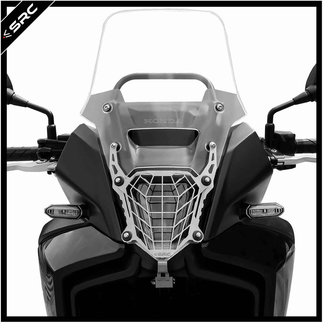 HONDA NX500 – HeadLight Guard – SILVER COLOR