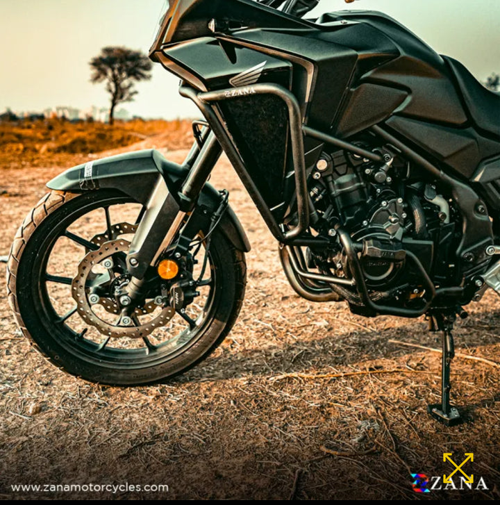 Fairing Guard + Engine Guard (Black) for Honda NX500 by Zana