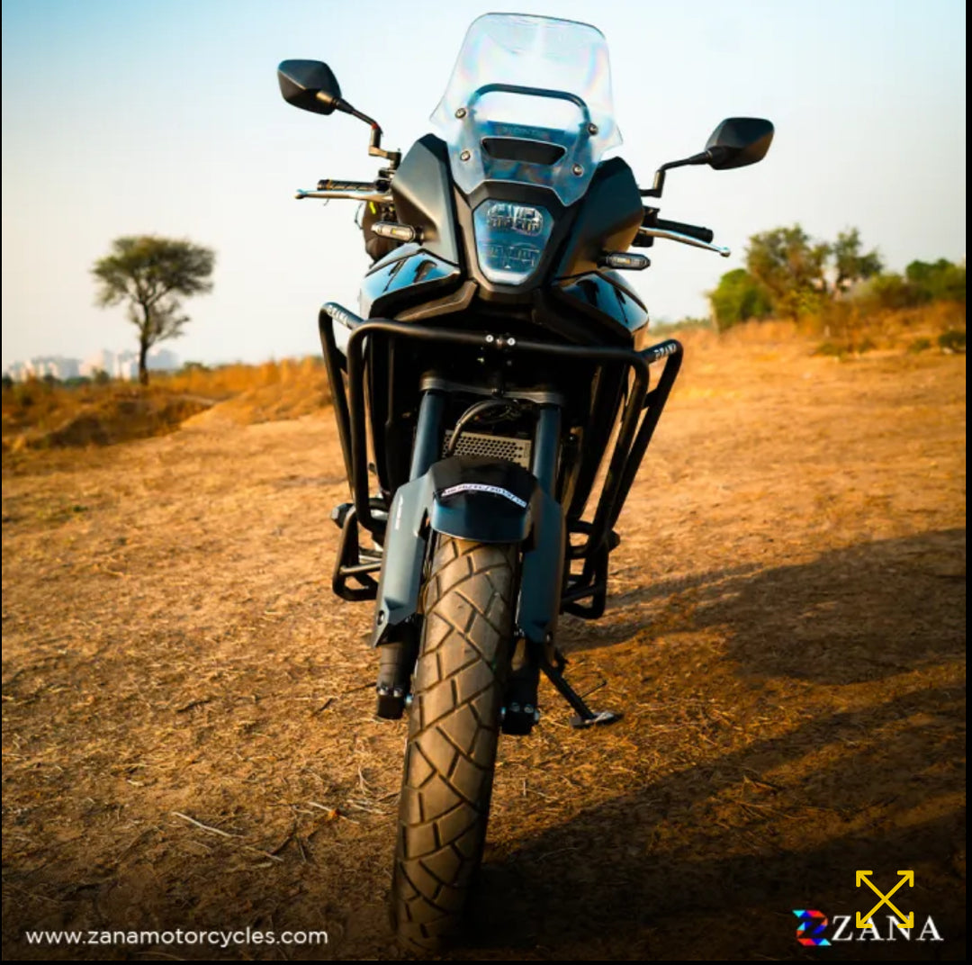 Fairing Guard + Engine Guard (Black) for Honda NX500 by Zana