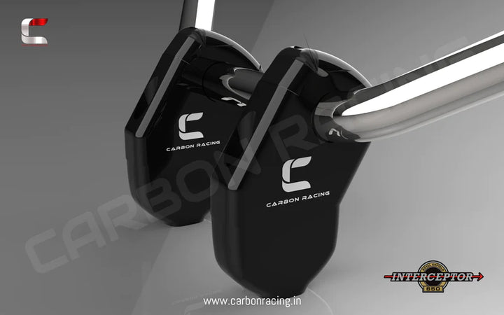 INTERCEPTOR 650 - Angled Aluminum Handlebar Risers
