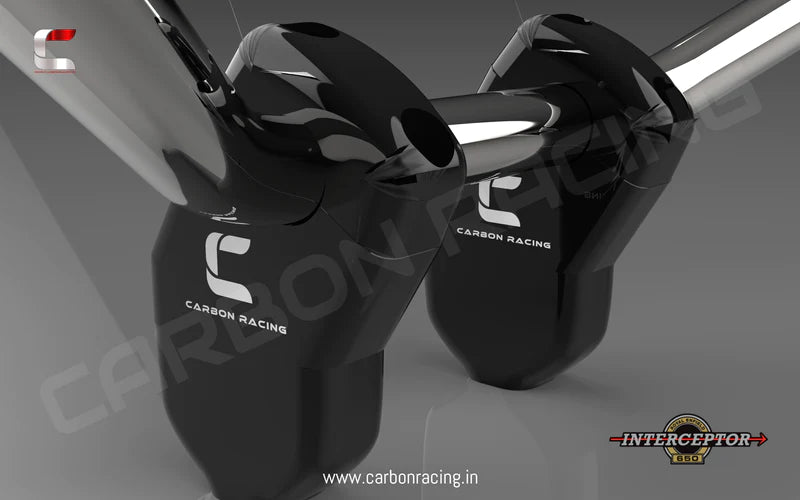 INTERCEPTOR 650 - Angled Aluminum Handlebar Risers