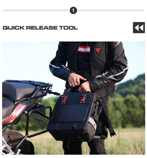 Rhinowalk Sturdy Drift Motorcycle SaddleBag 20L.