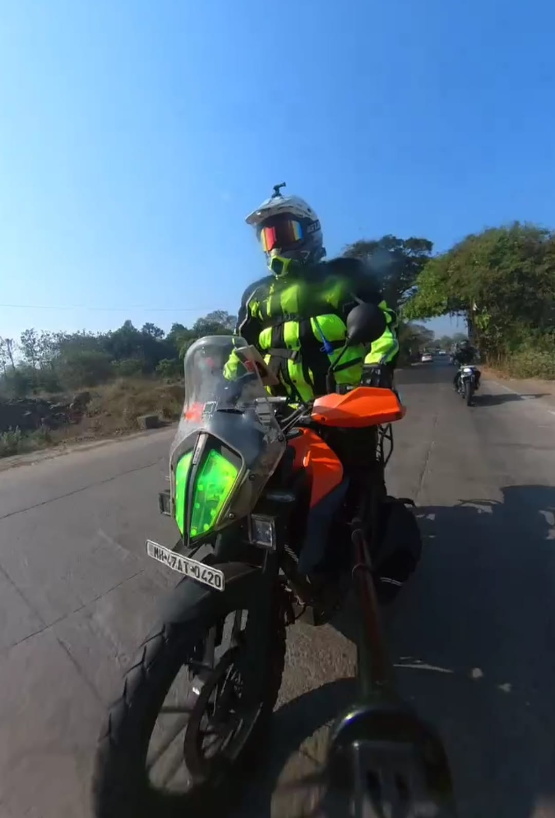 Sirimotocycle Windshield Deflector Spoiler For KTM 390 Adventure R/SW (2019-2023) Light Smoke