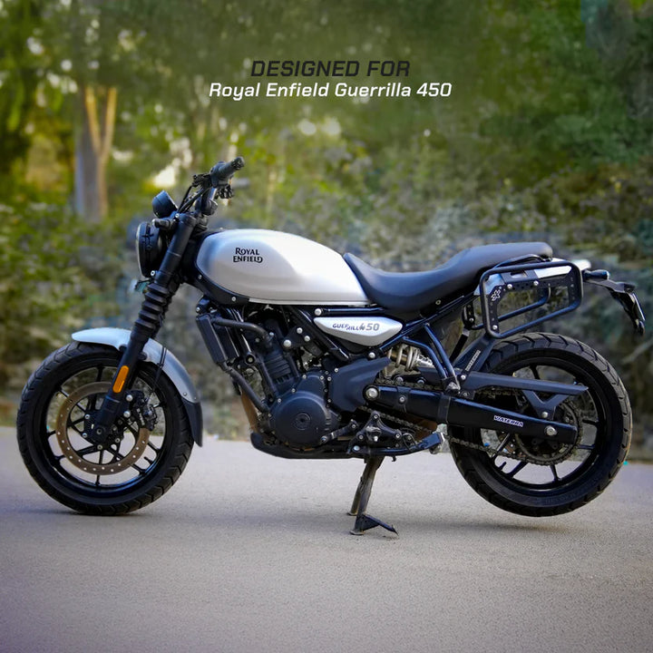 ViaTerra- SADDLEBAG RACK – Royal Enfield Guerrilla 450