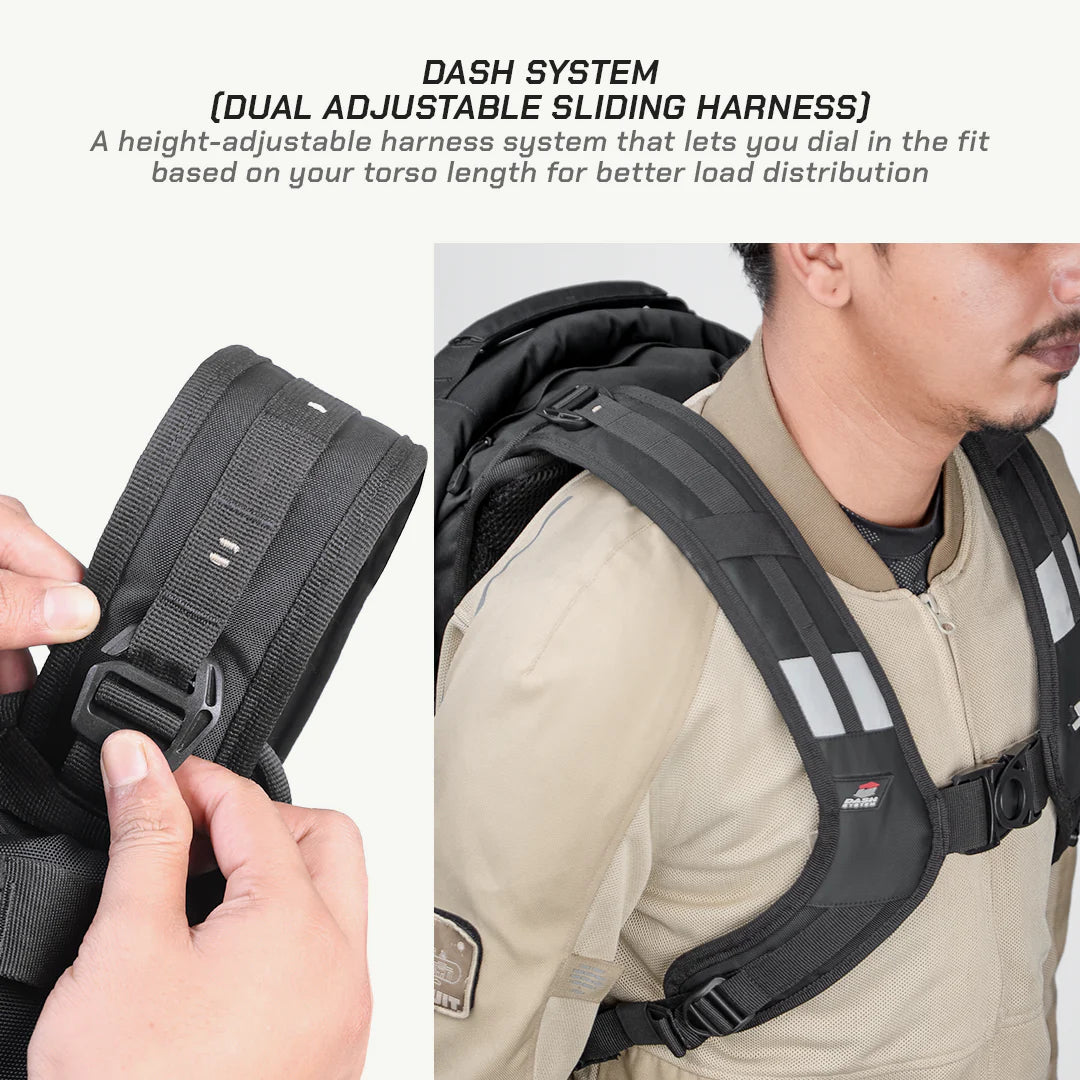 RUCKUS 21 - MOTORCYCLE BACKPACK by VIATERRA
