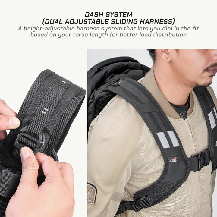 RUCKUS 21 - MOTORCYCLE BACKPACK by VIATERRA