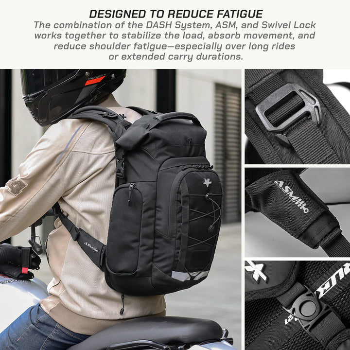 RUCKUS 21 - MOTORCYCLE BACKPACK by VIATERRA