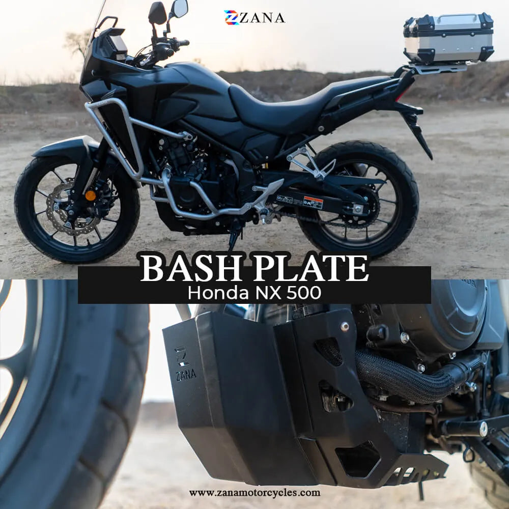 Zana- Bash Plate for Honda NX500 (Black)