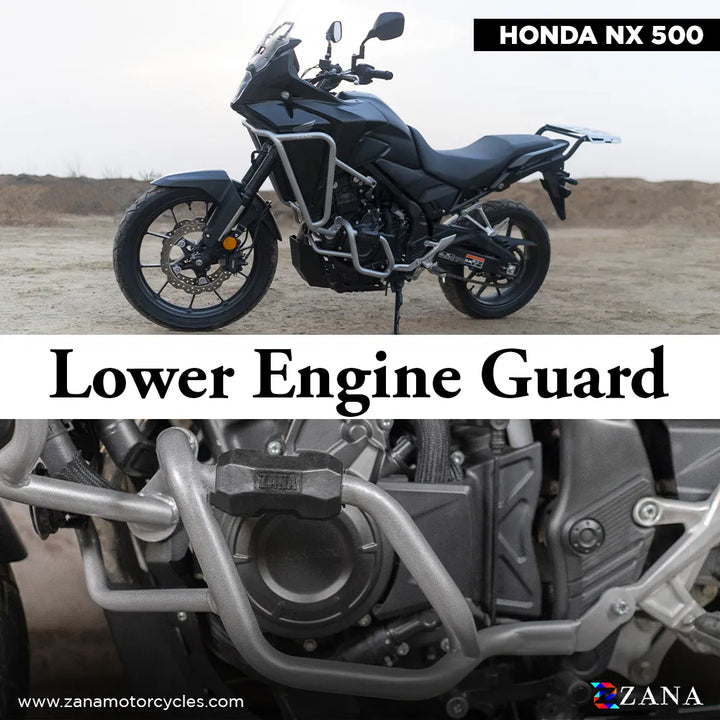 Upper Fairing Guard For Honda NX500 / 500X( Silver, Mild Steel)- Zana