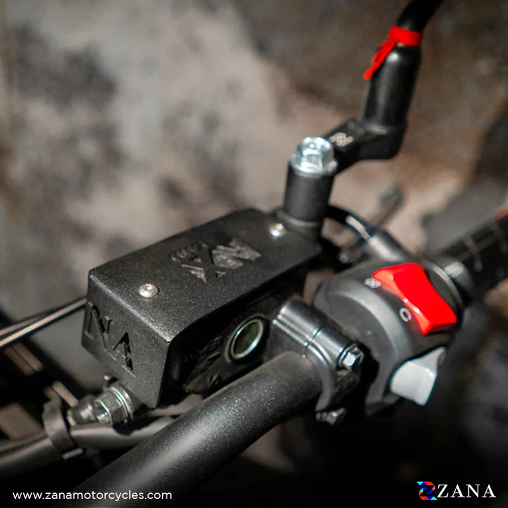 Zana- Front Fluid Reservoir Cover For Honda NX500 (ALUMINIUM) BLACK