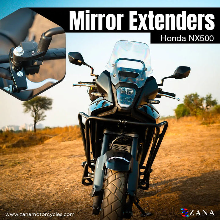 Zana- Mirror Extender for Honda NX 500 (Aluminium)