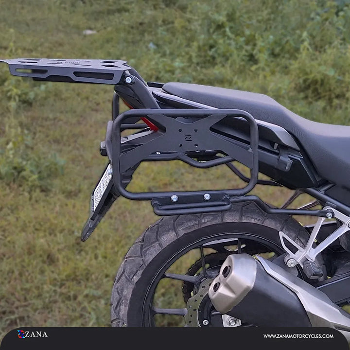 Zana- Roadster-Saddle stay with Exhaust Sheild with Jerry can Mount For Honda NX500