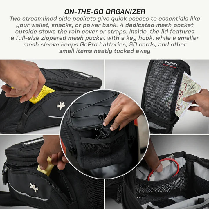 ViaTerra- ACE MAGNETIC MOTORCYCLE TANK BAG