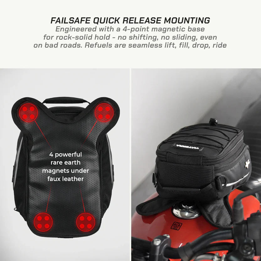 ViaTerra- ACE MAGNETIC MOTORCYCLE TANK BAG