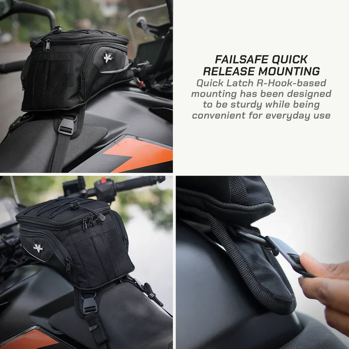 ViaTerra- Ace Universal Motorcycle Tank Bag (Strap Based)