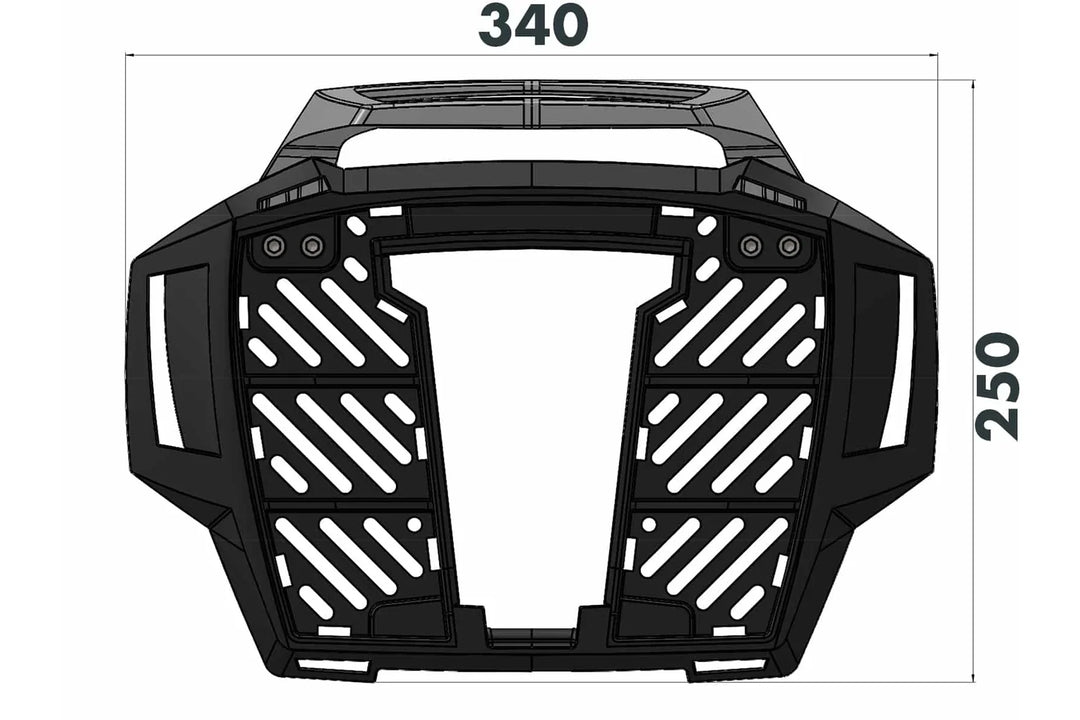 HONDA NX 500 Luggage Carrier - Top Case by Hepco Becker
