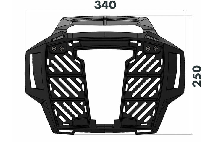 HONDA NX 500 Luggage Carrier - Top Case AluRack