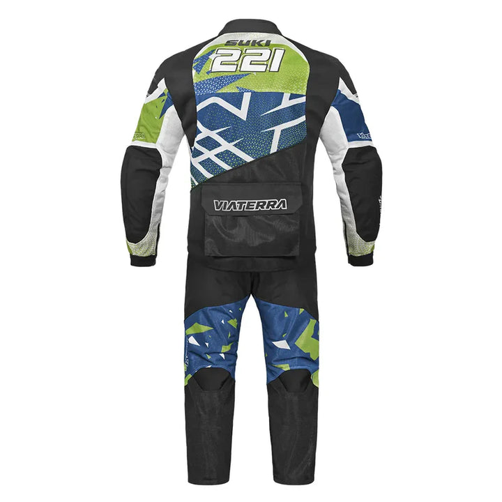 ViaTerra Corbett Off- Road Suit - Navy Blue/Green