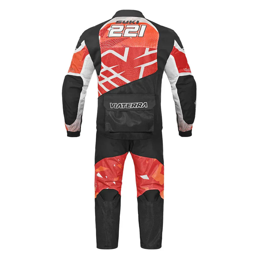 ViaTerra Corbett Off- Road Suit - Orange/Red