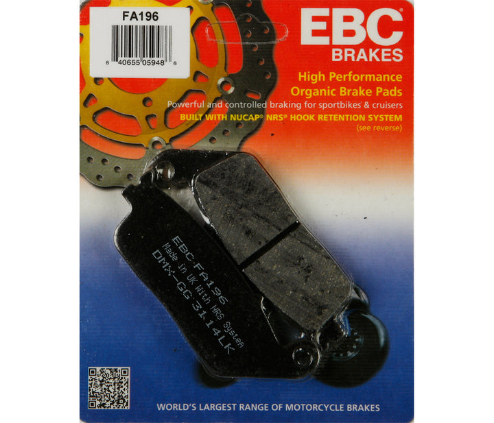 Brakes - FA196 Organic - EBC (front)