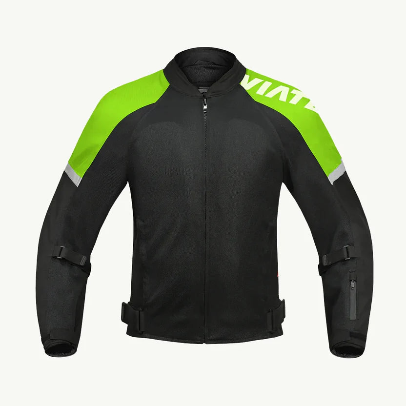 ViaTerra FENDER – URBAN MESH RIDING JACKET with base layer.